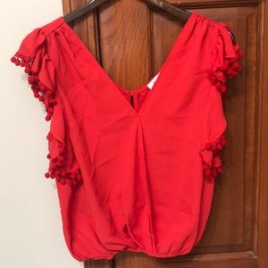 New without tags red fiesta Vava by joy Han top